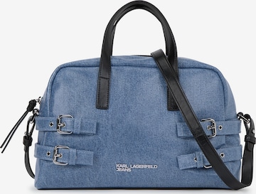 KARL LAGERFELD JEANS Käsilaukku 'Buckle' värissä sininen: etupuoli