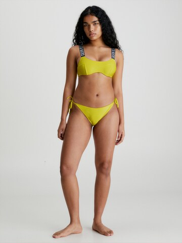 Bustier Hauts de bikini 'Intense Power' Calvin Klein Swimwear en jaune