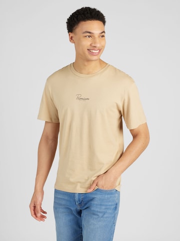T-Shirt 'TOBI' JACK & JONES en beige : devant