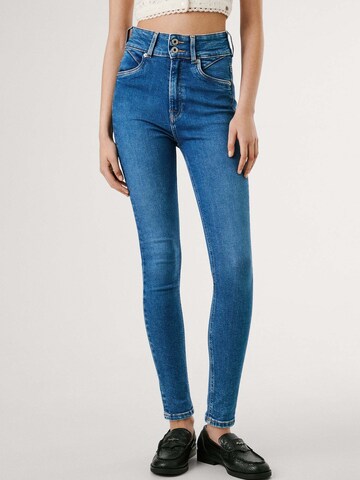 Pepe Jeans Slimfit Jeans in Blauw: voorkant