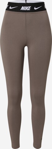 Leggings 'Club' Nike Sportswear en marron : devant