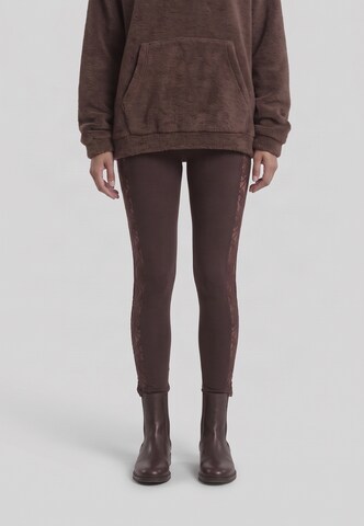 Urban Classics Skinny Pajkice | rjava barva: sprednja stran