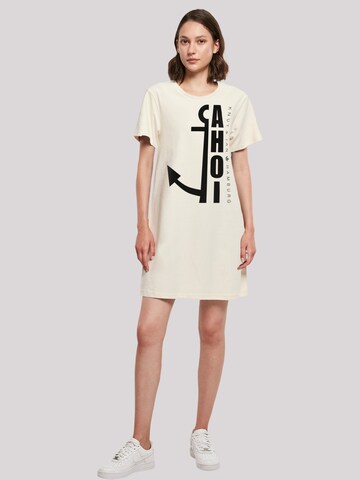 F4NT4STIC Kleid 'Ahoi Anker Knut & Jan Hamburg' in Beige