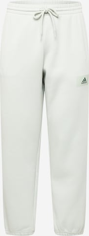 ADIDAS SPORTSWEAR Workout Pants 'Essentials Feelvivid  Fleece Straight' in Green: front