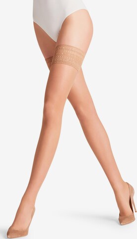 FALKE Fine Stockings 'Seidenglatt' in Pink: front