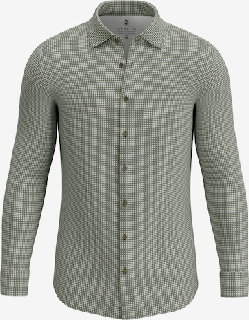 Olsen Slim fit Button Up Shirt in Green: front