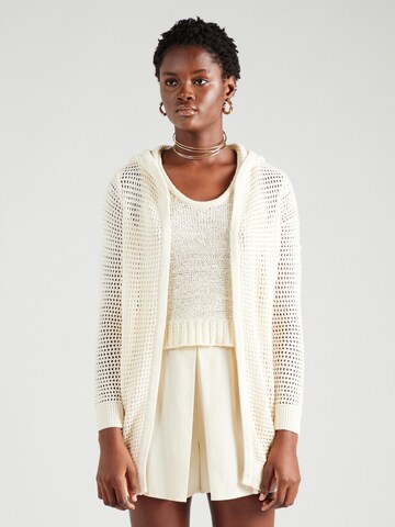 VERO MODA Knit cardigan 'MADERA' in Beige: front