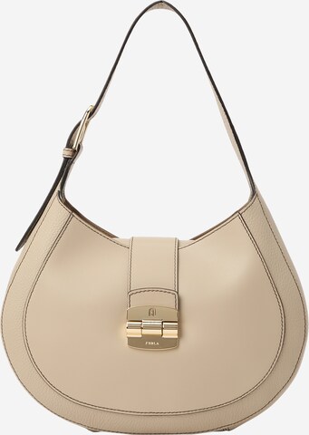 FURLA Shoulder Bag in Brown: front