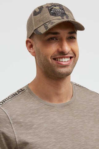 CAMP DAVID Athletic Cap in Brown: front