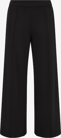 WE Fashionregular Hlače - crna boja: prednji dio