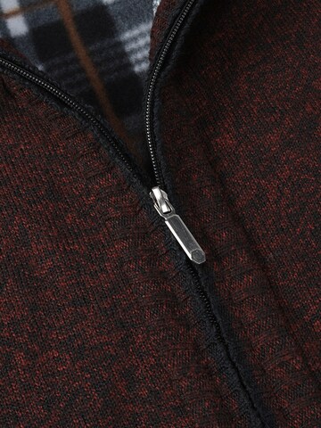 ALLTHEMEN Knit Cardigan in Red