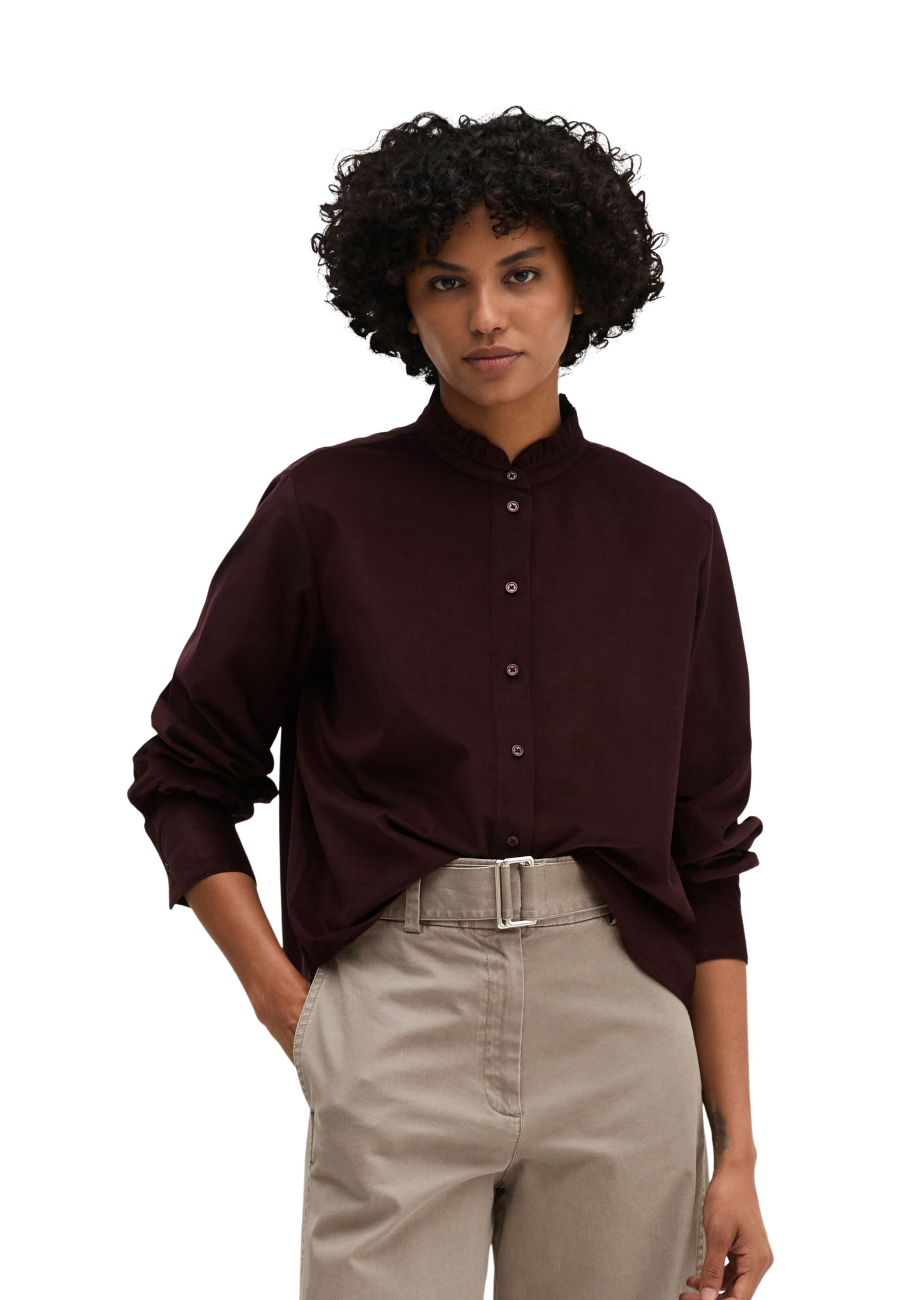 Marc O'Polo Blouse in Rood: voorkant