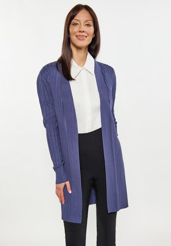 Cardigan usha BLACK LABEL en bleu : devant