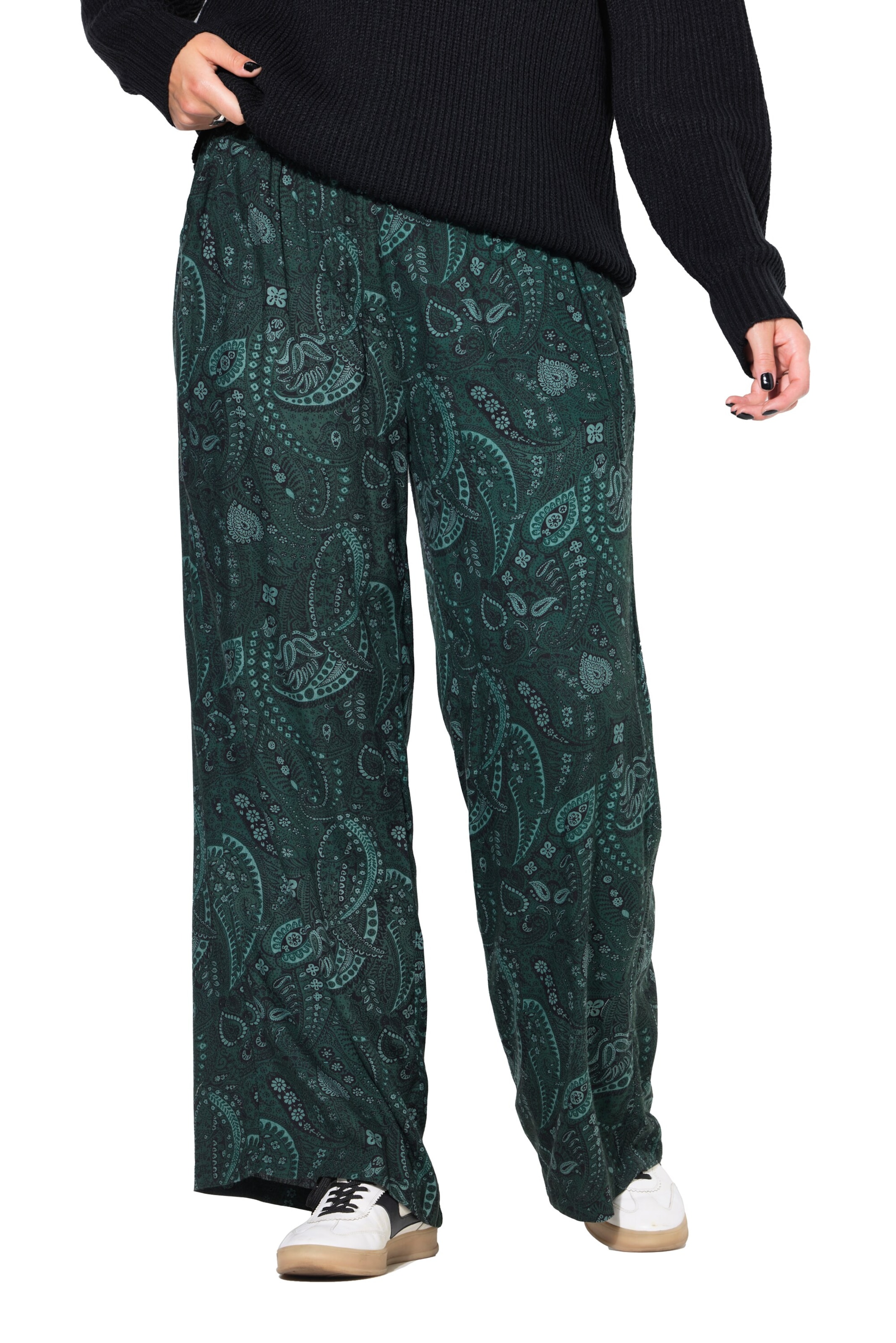 Studio Untold Wide Leg Hose in Grün