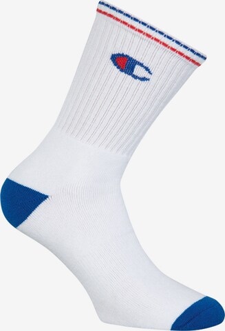 Champion Authentic Athletic Apparel Socks ' Performance Crew Socks ' in White