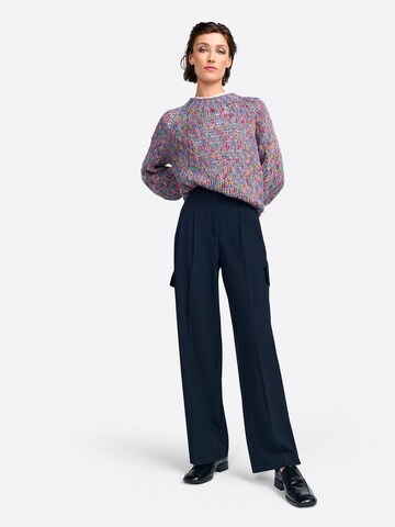Rich & Royal Wide leg Cargo trousers in Blue