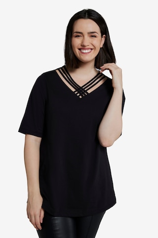 Ulla Popken Shirt in Black: front