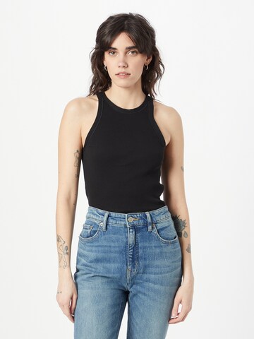 Top de la Polo Ralph Lauren pe negru: față