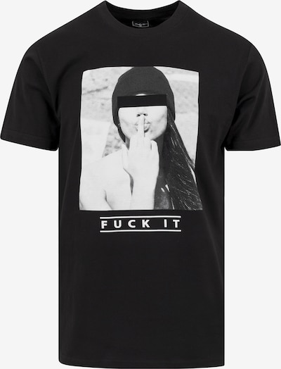 Mister Tee Särk 'F#?KIT' must / valge, Tootevaade