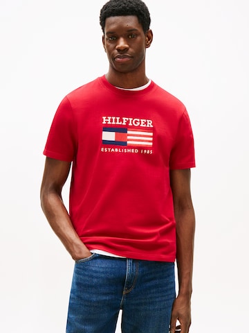 TOMMY HILFIGER T-Shirt 'AMERICANA' in Rot: Vorderseite