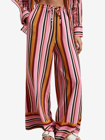 Wide Leg Pantalon Next en rose : devant