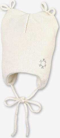 STERNTALER Beanie 'Strass' in White: front