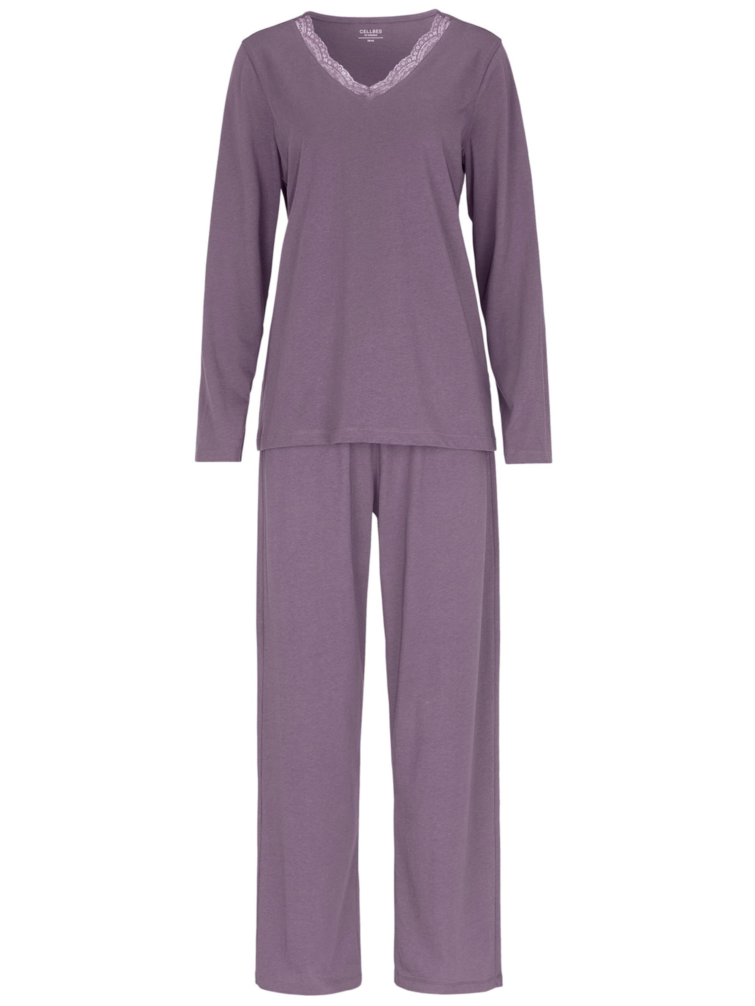 Cellbes of Sweden Pajama in Purple: front