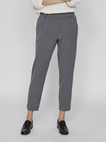 VILA Slim fit Trousers 'Varone' in Grey: front