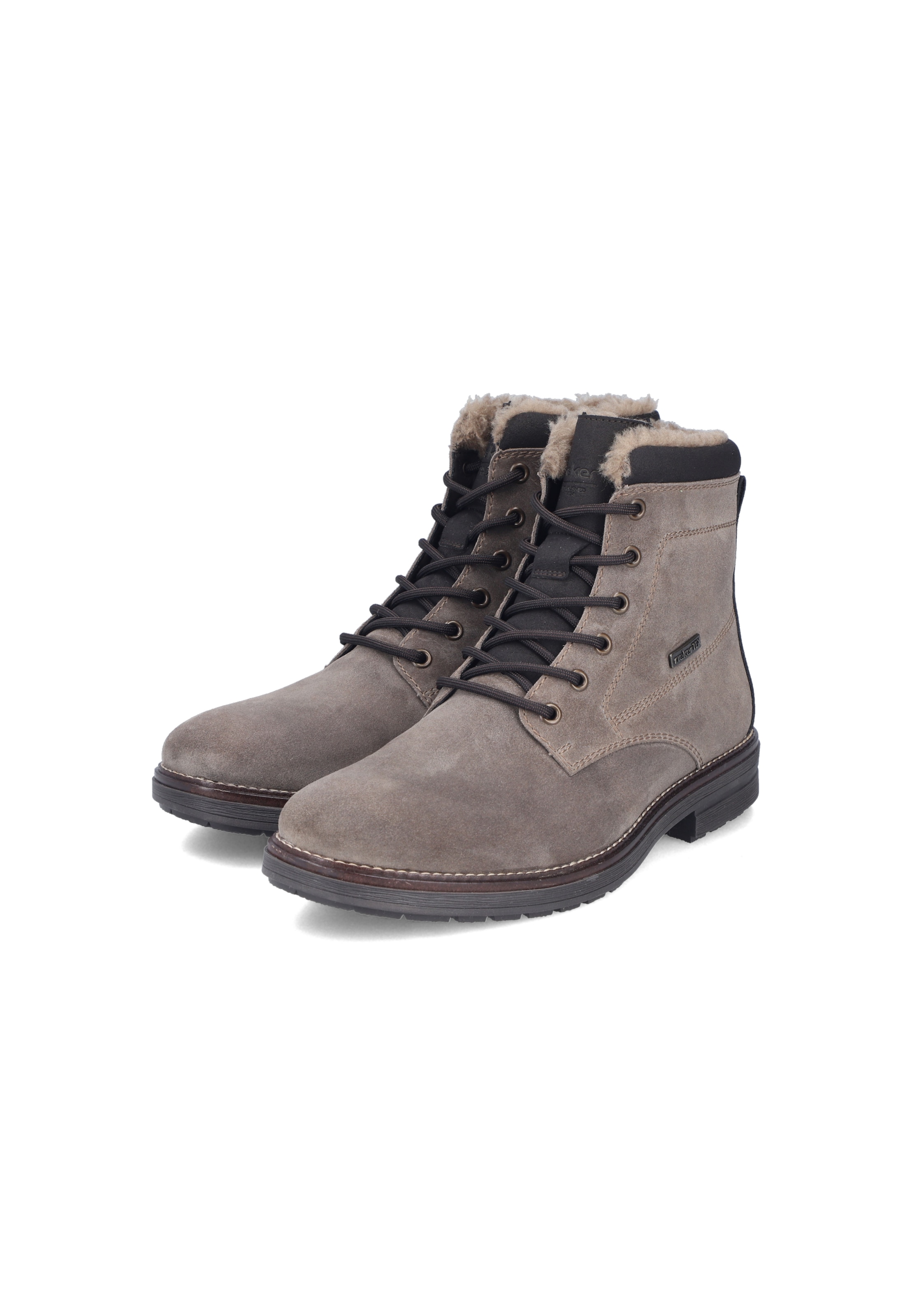 Bottines à lacets Rieker en beige