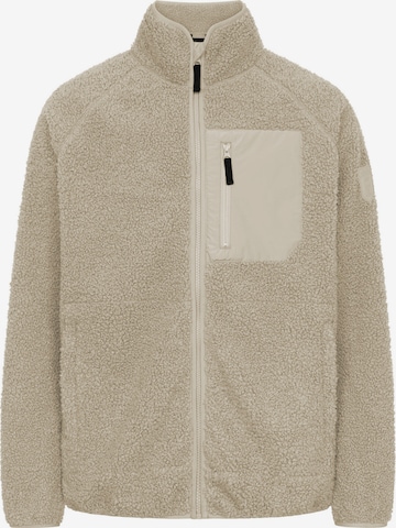 Derbe Fleecejacke 'Kuschelby' in Grau: Vorderseite