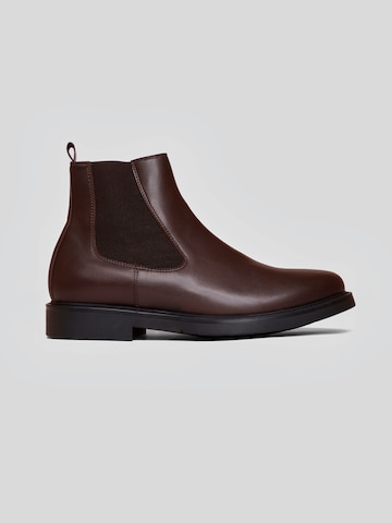 Boots chelsea di Solari Milano in marrone: frontale