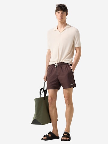 BOGNER Badeshorts 'Paul' in Braun: Vorderseite