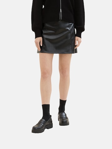 TOM TAILOR DENIM Skirt in Black: front