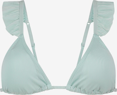 Bikinio viršutinė dalis 'Fiji' iš Hunkemöller, spalva – šviesiai žalia / balta, Prekių apžvalga