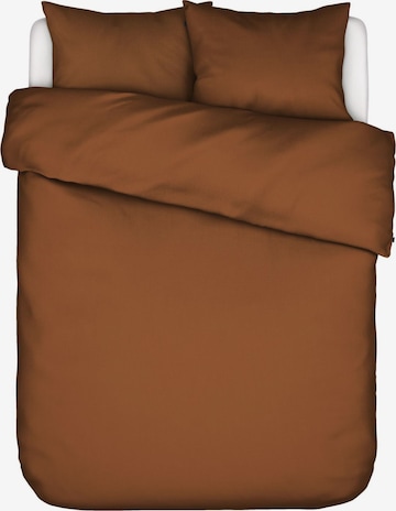ESSENZA Duvet Cover 'Minte' in Brown: front