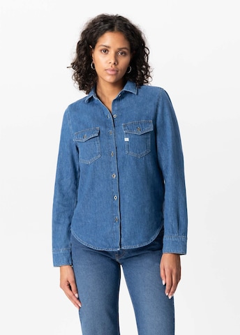 MUD Jeans Blouse 'Shirley' in Blue: front