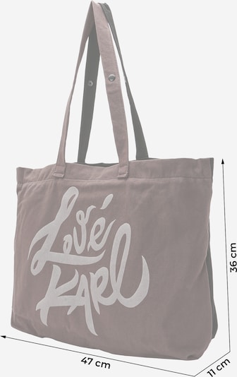 KARL LAGERFELD JEANS Ostoskassi 'KLJ X ATELIER' värissä tummabeige / ruskea / musta, Tuotenäkymä