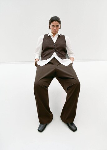 MANGO Vest 'Piper' in Brown