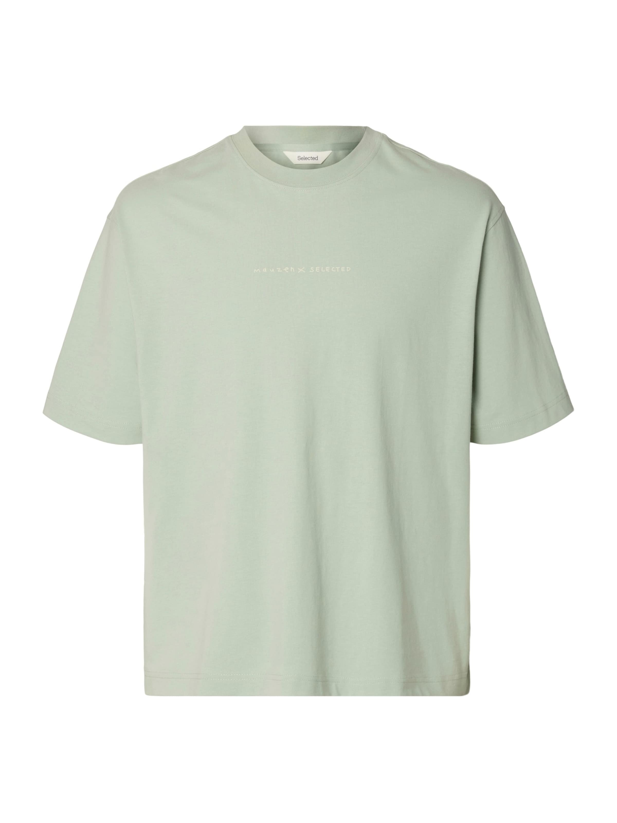 SELECTED - Camiseta 'SLHNORMAN' en verde: frente