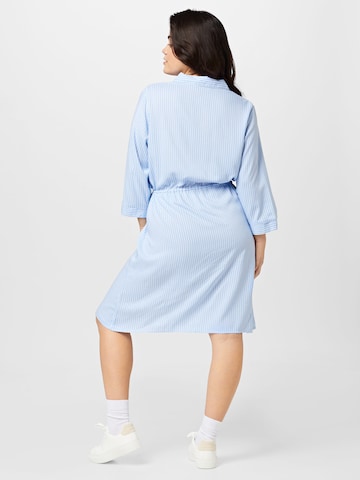 ONLY Carmakoma Shirt Dress 'Tamari' in Blue