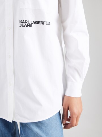 Chemisier KARL LAGERFELD JEANS en blanc