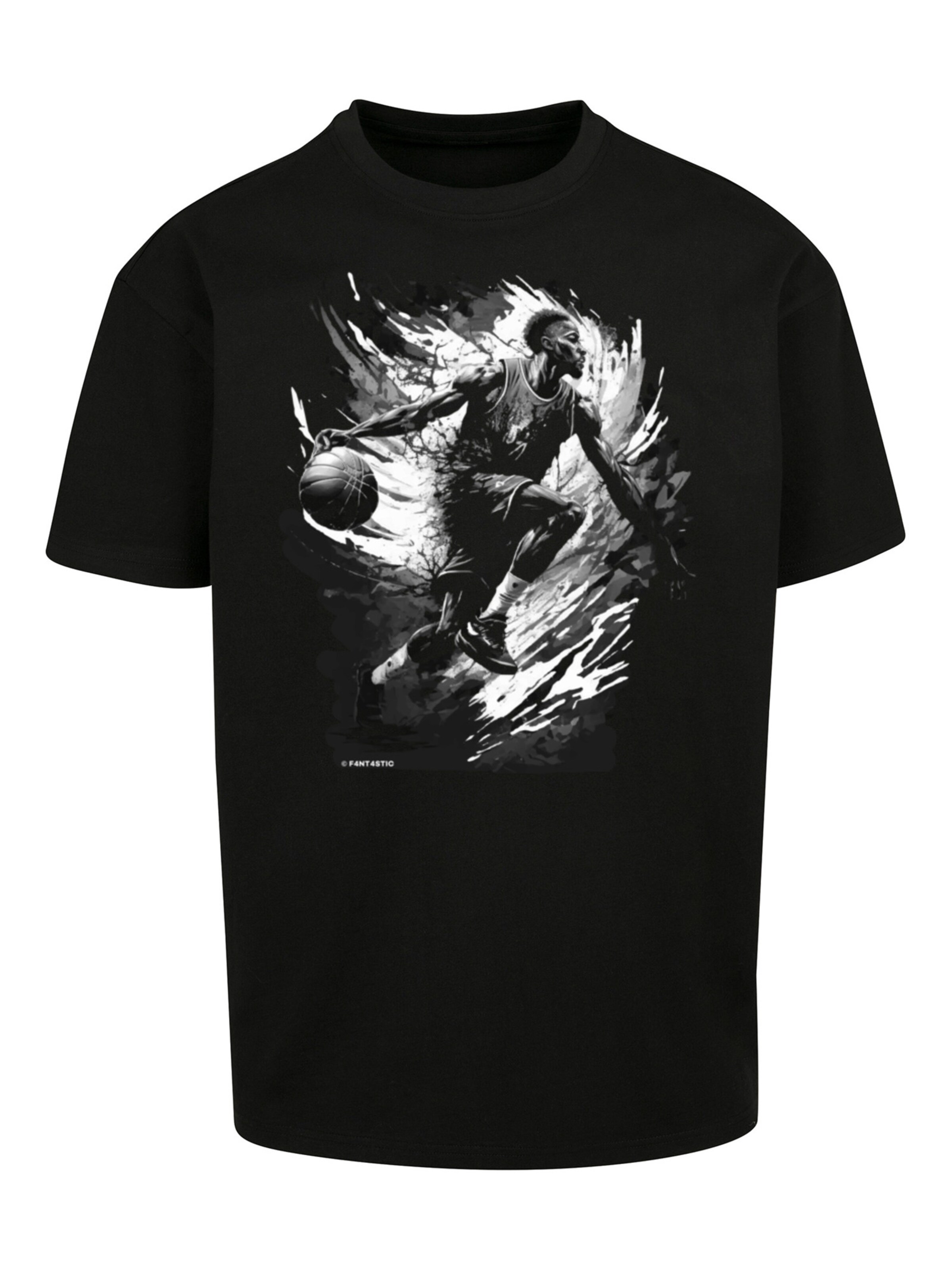 T-Shirt F4NT4STIC en noir : devant