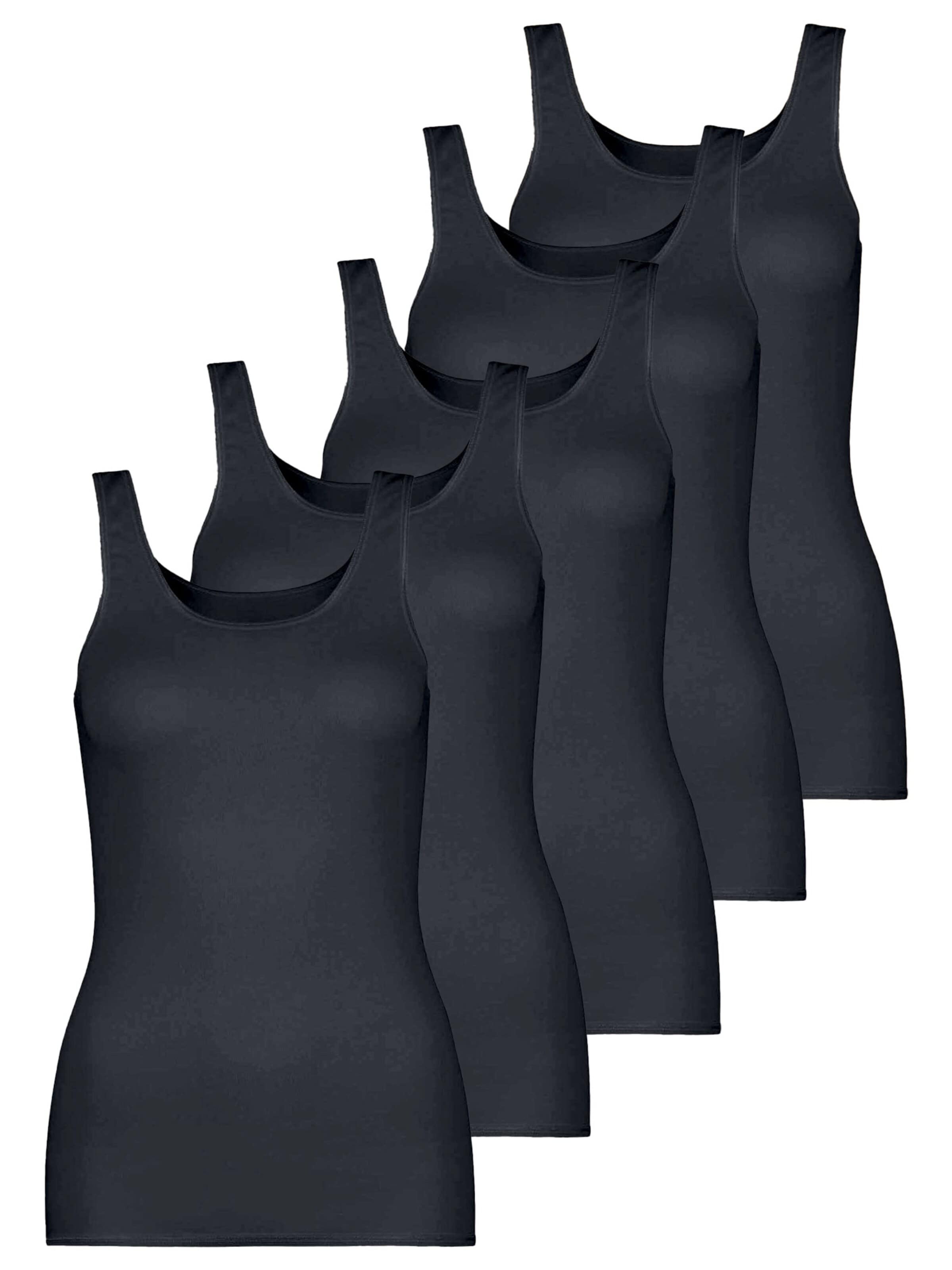 Nina von C. Undershirt 'Daily' in Black: front