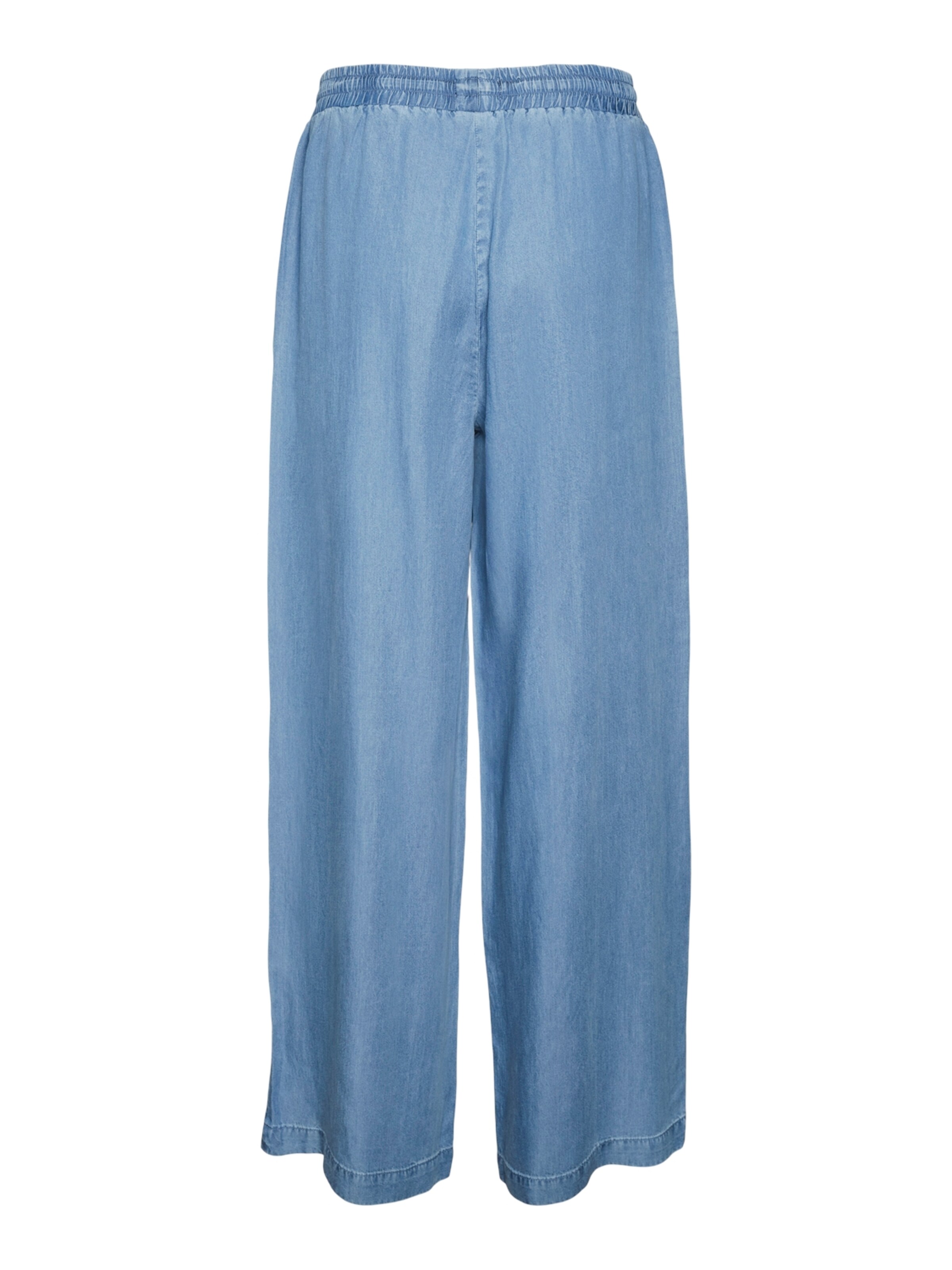 VERO MODA Wide leg Broek 'VMBREE' in Blauw