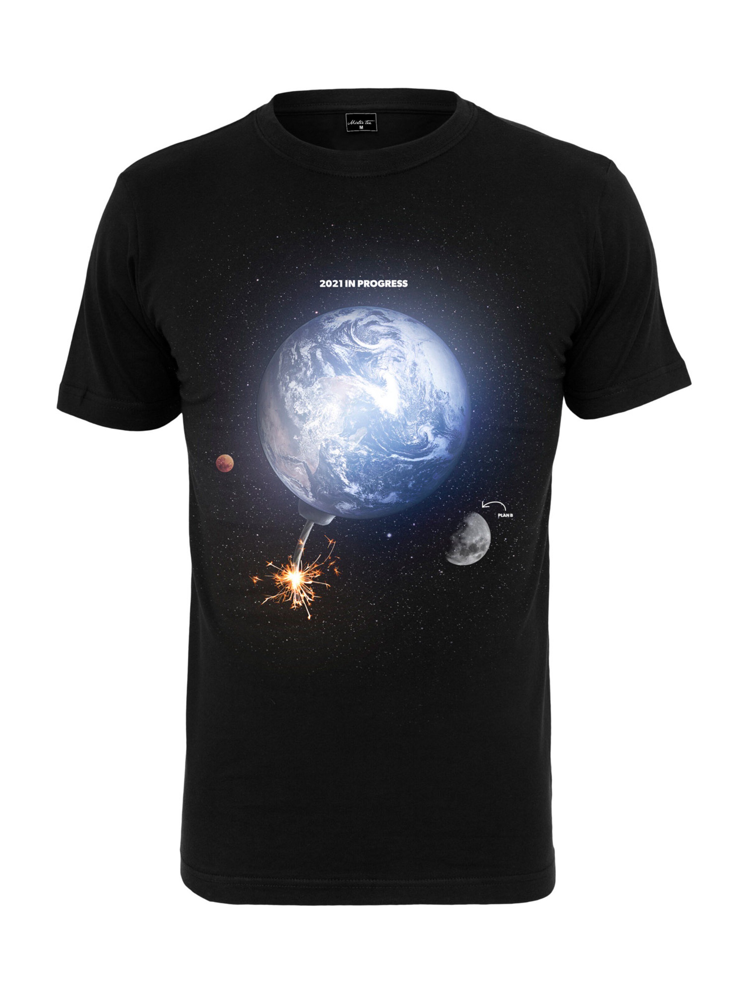 Maglietta 'Plan B' di Mister Tee in nero: frontale