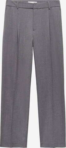 MANGO Loosefit Pantalon 'Cesi' in Grijs: voorkant