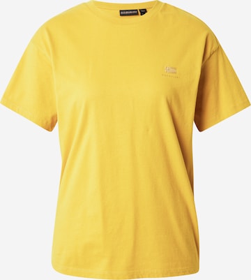T-shirt 'S-NINA' NAPAPIJRI en jaune : devant