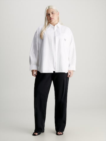 Chemisier Calvin Klein Jeans Curve en blanc