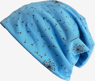 Kumixi Mütze 'Slouch Beanie' in Blau: Vorderseite