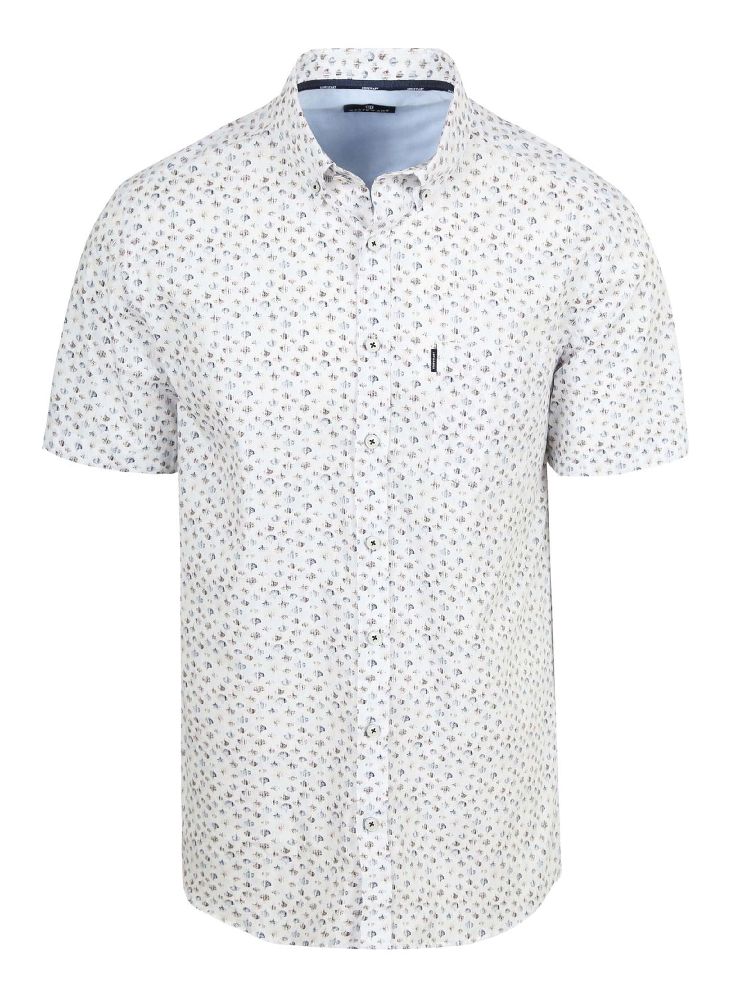 State of Art Regular fit Button Up Shirt in White: front